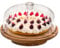Cutesun Wooden Cake Stand with Turntable Base, Cake Display Tray for Kitchen, Birthday Parties, Weddings, Baking Gifts, Acacia Wood Cake Decoration with Cover