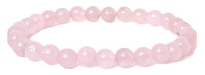 Bracelet en Quartz Rose Pierre Naturelle Perles de taille 6mm Pierres fines et Précieuses Bracelet Femme Bijoux Minéraux Cadeau Bien-être Cadeau Anniversaire Femme et Homme