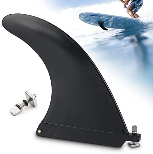 yuejuhe Aletas de Tabla de Surf Desmontables, Sup Quillas Surf Universales de Nylon con Tornillos para Surfboards, Longboard, Stand up Paddle (Negro)