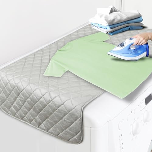 Sukh 1Pcs Magnetic Ironing Mat Blanket - Foldable Ironing Mat Portable Board for Clothes Heat Resistant Portable Double Sided Use Travel Office Student Dormitory