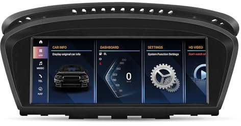 Android 13 Car Radio 8,8'' Touchscreen für BMW 3/5 Series E60/E61/E90/E91/E92 (2005-2010) mit CCC, Multimedia Autoradio unterstützt Apple Carplay, Android Auto, Mirror Link, 8G+256G
