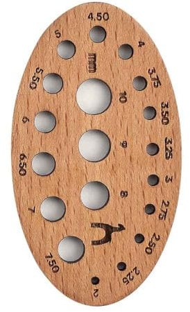 Pony Knitters Gauge ovales Holz - 1Stk