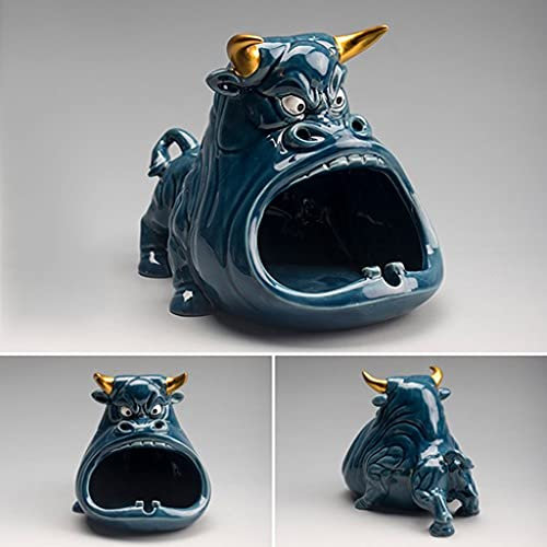 CULPRT Cartoon Creative Caquero Cenicero Antiholero Car Carra Casa Del Casa a Lan Capilla Cenicero de Cerámica, Decoraciones para el Hogar/B