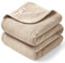 Bearmoss Musselin Decke Baby 100% Babydecke Baumwolle Baby Decken Neugeborenen,Weiche Krabbeldecke für Kinder,Musselin Schlafdecken für Kleinkinder Mädchen Junge 120x120cm (Hafer)