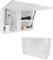 PLATAN ROOM Badschrank 80/120 / 160/200 / 240 breit Badmöbel Badezimmer Klapphängeschrank Schrank Hochglanz Matt Weiß (Weiß Matt/Weiß Hochglanz, 60 x 40 x 25)