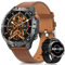 2024 Orologio Intelligente Uomo, 1,43 AMOLED Smartwatch con Chiamate 24/7 Cardiofrequenzimetro SpO2, Monitor del Sonno, Pedometro, 450 mAh IP68 Impermeabile Braccialetto Attività 70 Modalità Sportive