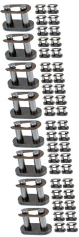 ULTECHNOVO 4 Sätze Kettenverbindungsglied Rollenkettenglied Motorradkettenschnalle Einfache Installation Für Geländefahrzeuge 12 Stück * 4