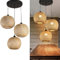 AIAO Hängelampe Esstisch Handgewebte Bambus Retro hängeleuchte E27 pendelleuchte 3-flammig Kronleuchter Vintage Pendellampe for Wohnzimmer Schlafzimmer Esszimmer Cafe Bar Bauernhaus lampen kugellampe