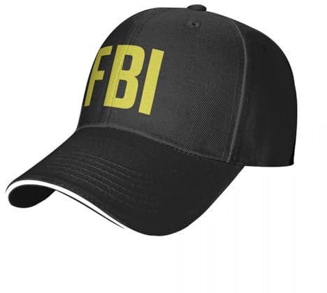 YANIUIE FBI Baseball Cap Wanderhut Westernhut Herren Damen Geschenk