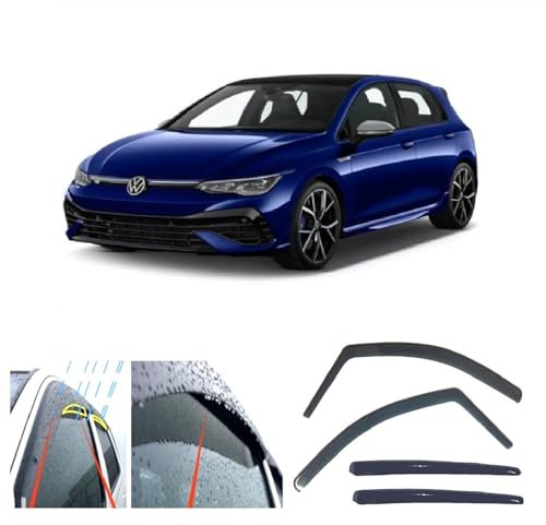 AC WOW 4x Regenschutz Windabweiser für Volkswagen Golf 8 VIII MK8 5-Türer Schrägheck 2020 2021 2022 2023 2024 2025