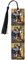 Marque-pages en bois imprimé loups, accessoires de livres artistiques pour amateurs de livres, marque-pages en bois avec pompon