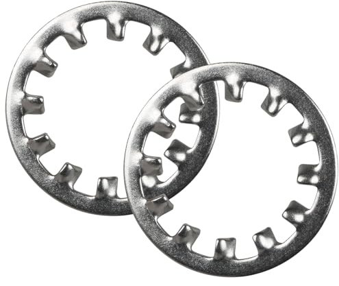 BOUMVID 10 Pezzi M14 x 24mm Rondelle Interne di Bloccaggio Denti a Stella, Rondelle Seghettate in Acciaio Inossidabile 304, Dente Interno Rondella di Bloccaggio, Rondella di Sicurezza Seghettate