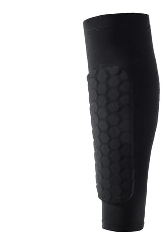 Fußball Schienbeinschoner Ärmel, 1 Paar Schienbeinschützer, Wadenschutzhülle Professionelle, Sturzsichere Schienbeinschoner, für Fußball, Basketball, Laufen, Radfahren, Joga
