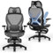 ELABEST X100 Ergonomic Office Chair with Footrest, Big and Tall Home Desk Chair with 5D Flip-Up Arms, Adjustable 3D Adaptive Lumbar Support,High Back Rolling Computer Chair, Swivel Gaming Mesh Chairs