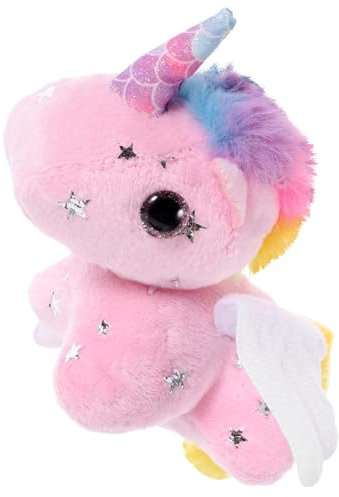 HEMOTON Bunter Einhorn Puppenanhänger des Deckels Plüsch Schlüsselanhänger Medaillon Kleine Puppe In Einhornform Plüschspielzeug Stoffpuppe Tierpuppe Anhänger Tierpuppe