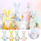 Ostern Deko Wichtel, Frühlingswichtel, Osterhasen Deko Handgemachte Plüsch Osterhasen Zwerg, Ostern Hasen Wichtel für Osterdekoration Frühling Osterhase Wichtel Dekor Urlaub Dekoration(A)