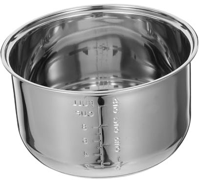 Warmhm Stainless Steel Inner Pot for Rice Cooker 4l Universal Replacement Household Cooker Pot Compatible