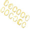 RLMOON 12 Pièces Or Bague Orteil pour Femmes 14K Plaqué Or Ring Reglable Ouverte Bague de pied Aesthetic Simple Bagues d'orteil Fleur Coeur Zircon Dauphin Bague Ete Plage Pied Bijoux pour Fille