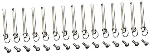 Eieenotee 15-Pack Fan Accessories Kit: Nuts, Solid Shaft Rivets and DIY Studs for Folding Paper Fan Crafting