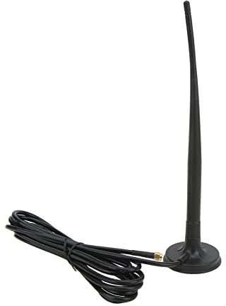Headerbs SMA-Antennen-Saugnapf, Digital, SMA-Antennen-Saugnapf, Digital, Wasserdicht, 100 W, 15 DBI, Signalverstärkung, RG58/U-Rotkupfer-Impedanz, SMA-Stecker für Vollständige Netcom und Smart Homes