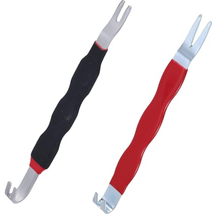2pcs Electrical Disconnect Pliers 13120, Automotive Electrical Connector Separator Plug Pliers Universal Automotive Terminal Car Removal Tools (Red, Black)