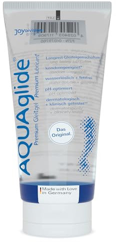 JOYDIVISION AQUAglide 50 ml Gleitgel Natural, Geruchsneutral & transparent, wasserbasiertes & kristallklares Gleitmittel, für Latex-kondome geeignet, pH-optimiert