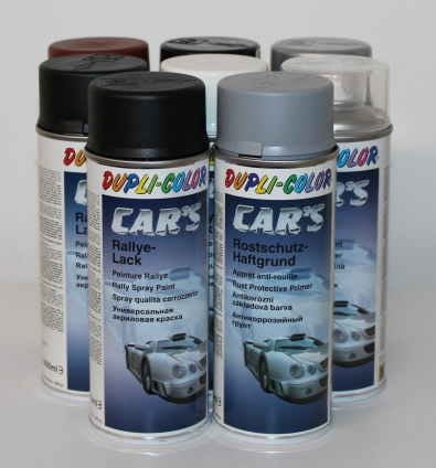 Dupli Color 385865 Car´s Rallye-Lack schwarz glänzend 6 Spraydosen á 400ml