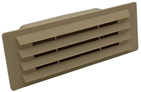 Kair Beige Airbrick Grille with Damper Flap for 150mm x 70mm Ducting