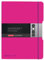 Herlitz 11361474 Notizheft (A4, PP-Wechselcover mit Verschlußgummi, 80g/m²) 80 Blatt pink