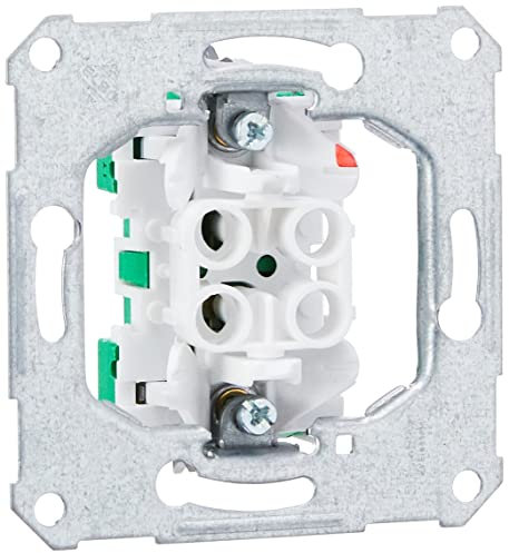 Schneider Electric 111600 1 ELSO (Wechselschalter) Einsatz 10A, 2300 W, 250 V, Silber Weiß, 1x UP-Universalschalter