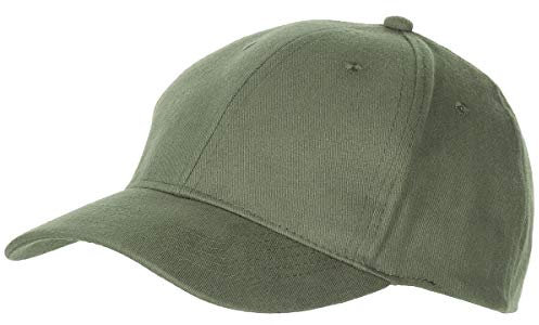 Gorra de béisbol plana, botella de tela, cierre de latón, color verde