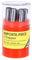 COGEX - Emporte-pièces - 9 pièces - Ø 2,5 à 10mm - En acier - Diamètre: 2,5 - 3 - 4 - 5 - 6 - 7 - 8 - 9 et 10mm - Boîte en plastique rouge avec couvercle transparent - Matière: Acier