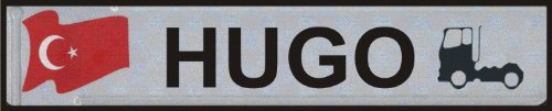 Nummernschilder geprägt zum Selbstgestalten ✓ Witterungsbeständig Individuelle Namensschilder, Aluminium-Schild | Autoschild mit Namen selbst gestalten | Aluschild, Kfz-Kennzeichen-Schilder