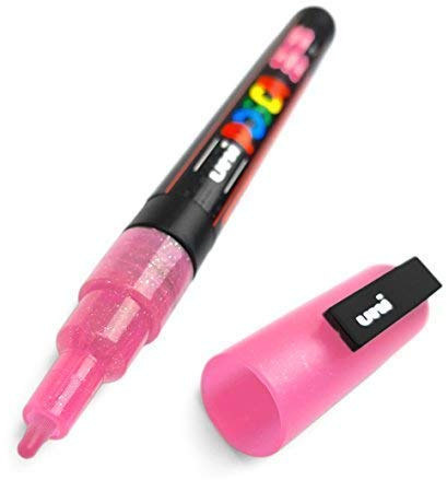 Posca PC-3ML GLITTER PAINT MARKER - Sparkling Pink