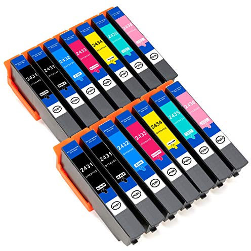 ESMOnline 14 kompatible XL Druckerpatronen (6 Farben) als Ersatz für Epson 24 (T0242 und T0243) zu Epson Expression Photo XP 970 960 950 860 850 760 750 55