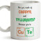 MUGFFINS Chemistry St valentine Mug Gift - Because you're CUTE - Coffee Present for Materials Engineering/Chemist students/Boyfriend/Girlfriend