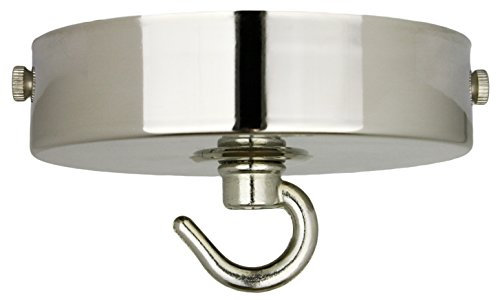 Gancio per lampadario da soffitto in nichel cromato argento con gancio per lampadario a sospensione con gancio