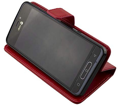 caseroxx Étui pour Doro 8035, Housse Bookstyle en Cuir Artificiel, Rouge