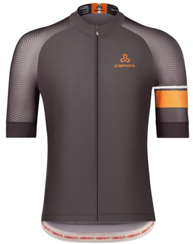 CEROTIPOLAR Eng anliegendes AirCool Radtrikot für Herren, Bike Shirts UPF50+, PRO Dry Fit Leichtgewicht-Stoff