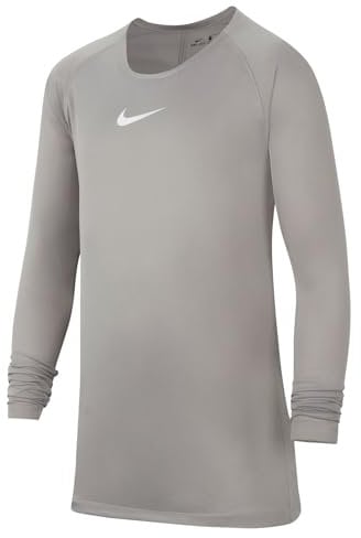 Nike, Park, Jersey De Manga Larga, Pewter Gray/White, S, Unisex-Hijo