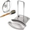 Broco Spoons Holder Hot Pot,Lid and Rest 1Pc Home Kitchen Stainless Steel Spoon Holder Pot Lid Shelf Cooking Rack Pan Cover Stand Hot