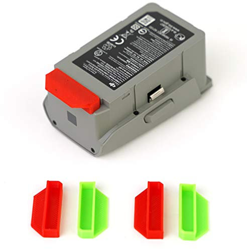 3dquad Akku Schutzkappen für DJI Mavic Air 2 Drohne, Battery Dustproof, Schutzabdeckung, Füllstandsindikator