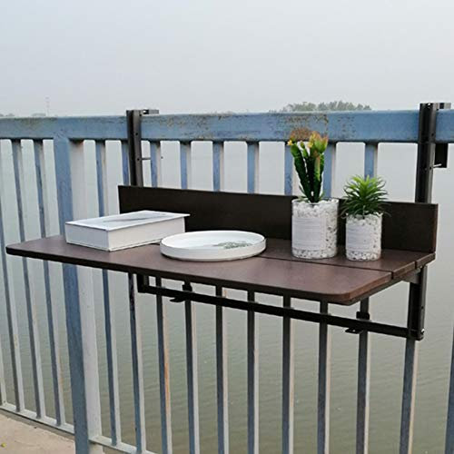 Balkonhängetisch Klappbar,Outdoor-Tisch Balkontisch zum Einhängen,Klappbarer Wand-Klapptisch, kann für eine lange Zeit im Freien platziert werden, für Patio, Garten