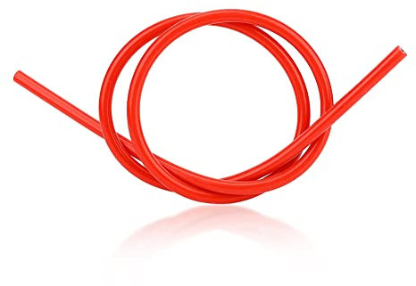 KIMISS Silikon-Zündkerzenkabel, 8 mm Silikon-Zündkabel Kabel Auto Autozubehör Ersatzteil(rot)