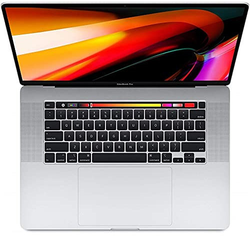 2019 Apple MacBook Pro with 2.4GHz Intel Core i9 (16-inch, 32GB RAM, 512GB SSD Storage) (QWERTY English) Silver (Renewed)
