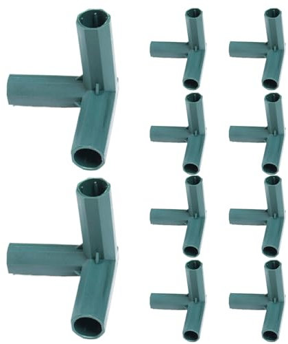 10PCS 3 Way Corner 11mm Plastic Greenhouse Frame Furniture Connectors Fitting Build Garden Framework Supports Cages Fruit Cages Netting Frame Connectors Canes Connectors Plant Stakes