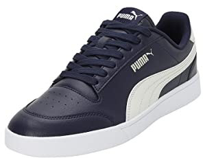 PUMA Unisex Shuffle Sneaker, Navy Vapor Gray White, 42 EU