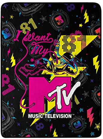 Northwest MTV Micro Raschel Überwurfdecke, 116,8 x 152,4 cm, I Want My