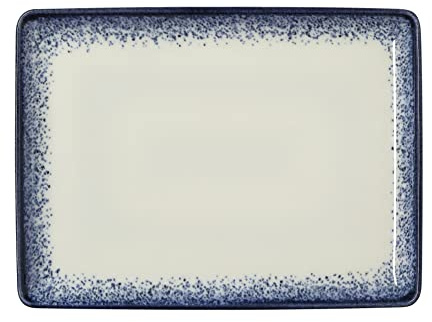 WAS Germany Teller, flach, 27 x 20 cm, Set á 6 Stück, marina, Porzellan