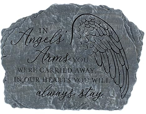 Carson in Angels' Arms Memorial Garden Stone - Sympathy Gift for Funeral